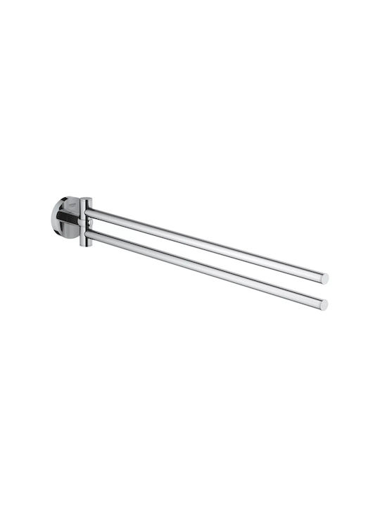 Grohe Double Wall-Mounted Bathroom Rail Silver