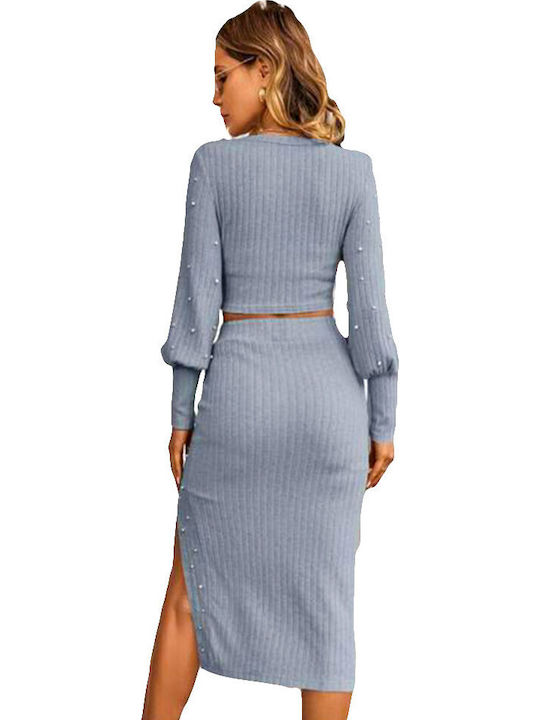 Set mit Maxi Rock Gray
