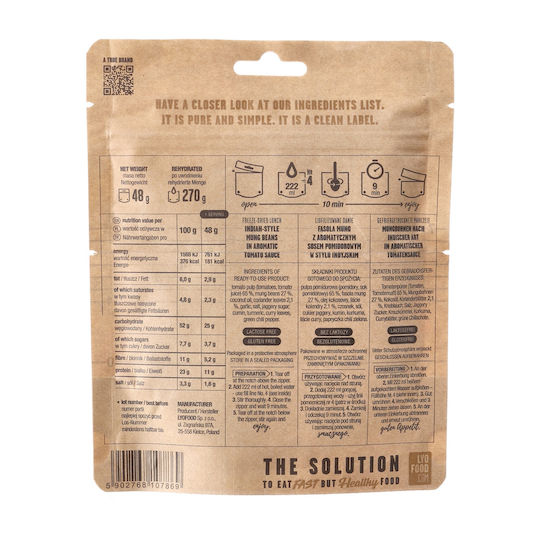 Lyofood Gefriergetrocknetes Mung Dal 270 G Bistro Doypack