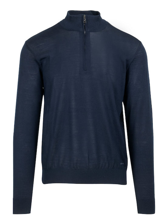 Long Sleeve Blue Blouse