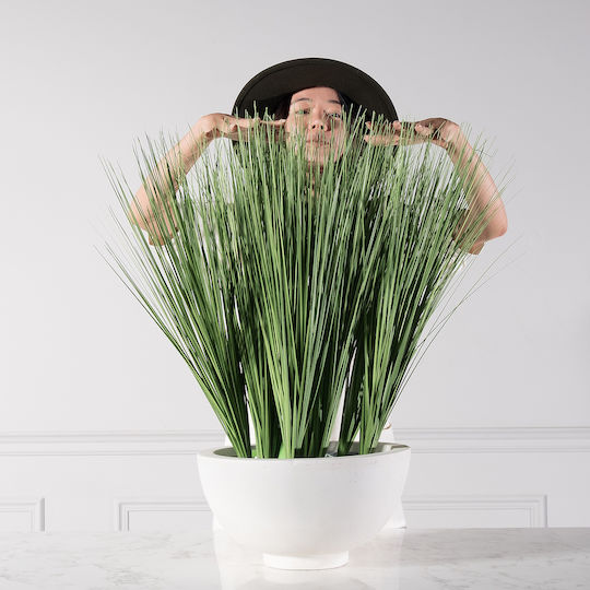 Künstliches Vertieftes Pflanze Pampasgras 65cm Supergreens