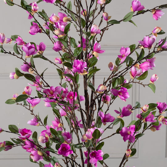 Изкуствено дърво за външно пространство Магнолия Pink 170см Supergreens