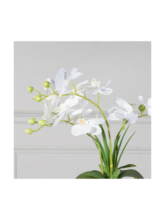 Artificial Plant in Pot Orchid White 42cm Supergreens