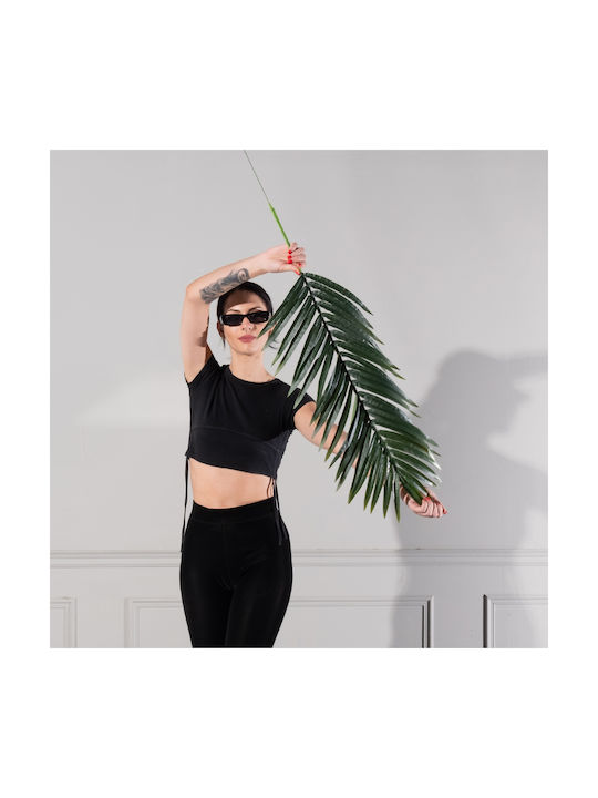 Artificial Decorative Branch Palm Tree Leaf Green 75cm Supergreens