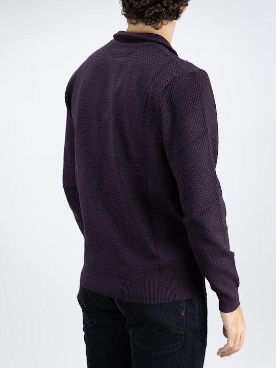 Herrenblusen Langarm Burgundisches Pullover