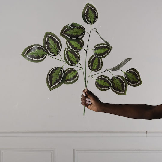 Artificial Decorative Branch Ficus Lyrata Leaf Green 67cm Supergreens