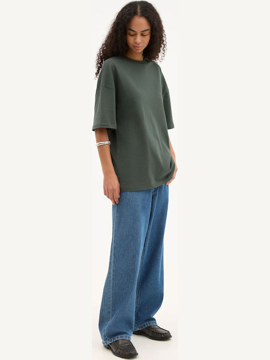 Kurzarm Herrenbluse Khaki