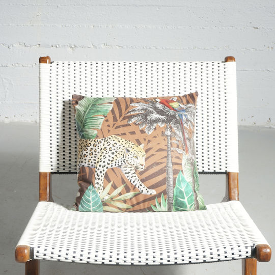 Supergreens Velvet Multicolour Sofa Cushion 45x45cm