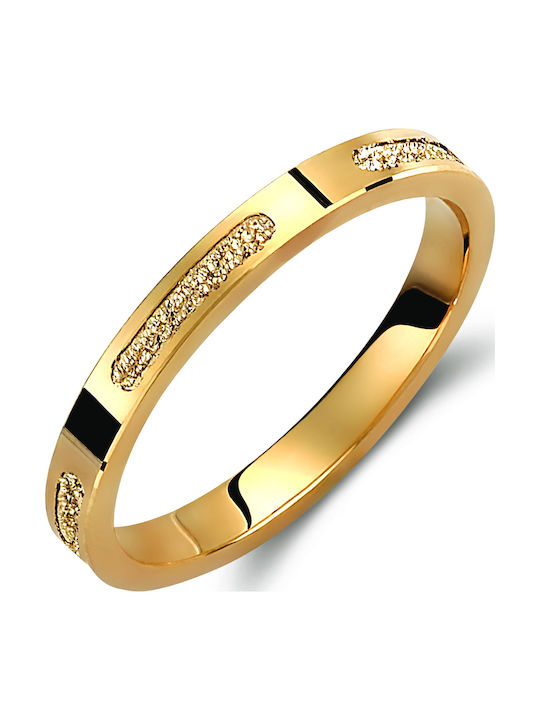 Valauro – 9K Gold Wedding Rings Embossed Modern Design – 2.50mm