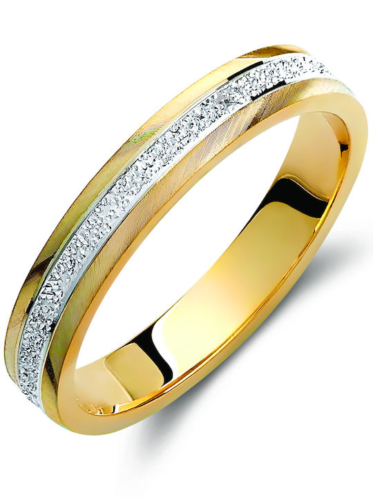 Valauro – Bicolore Eheringe Gold 9k 3.50mm