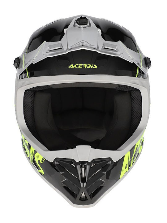 Acerbis MX Profile Black/Fluo Yellow Παιδικό Κράνος Μηχανής Motocross ECE 22.06 1150gr