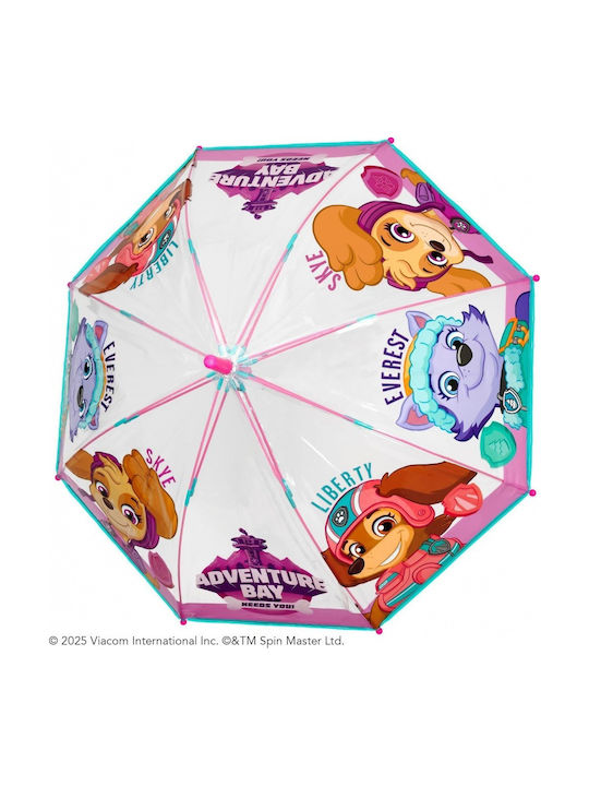 Rain Kinder Regenschirm Gebogener Handgriff Paw Patrol Bunt