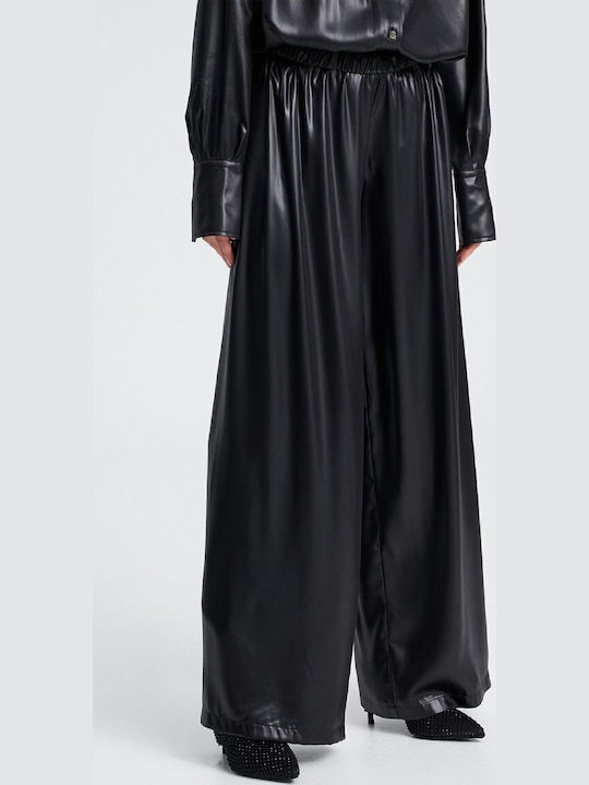 Damen Stoff Hose Schwarz
