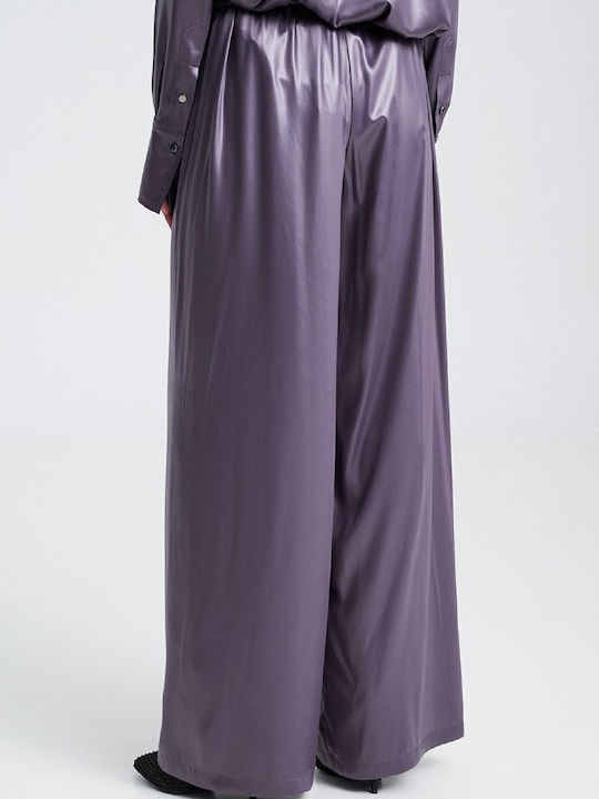 Women's Fabric Trousers Grey/silver