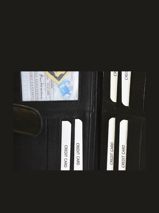 Мъжки Портфейл Пътнически с RFID Черен