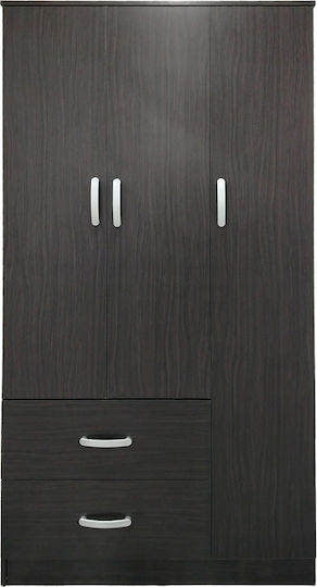 Тройна врата Гардероб Lego Wenge Shade 90x42x180см