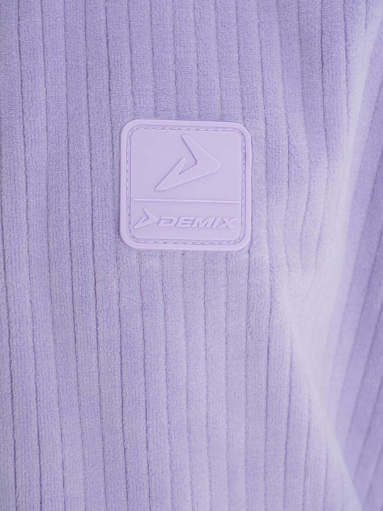 Athletic Kids Cardigan with Hood Purple