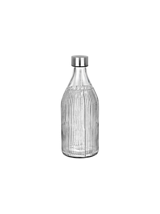 Glass Bottle 1000ml Stainless Steel Lid