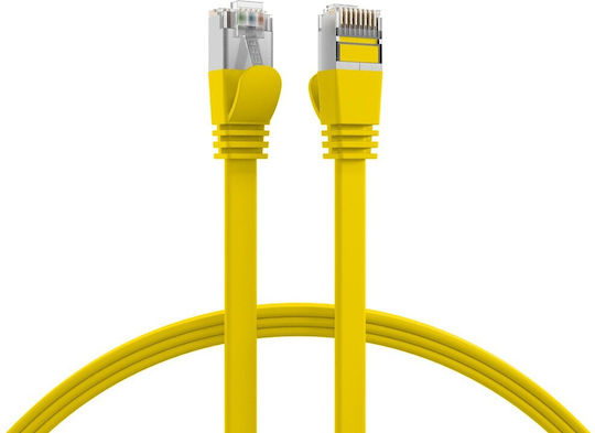 EFB Flat U/FTP (STP) Cat.6a (Gigabit) Network Cable Ethernet 3m Yellow