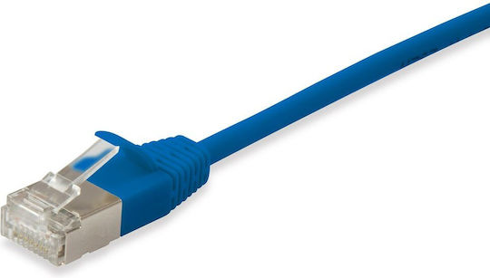 Equip F/FTP Cat.6a Ethernet Network Cable 0.15m Blue