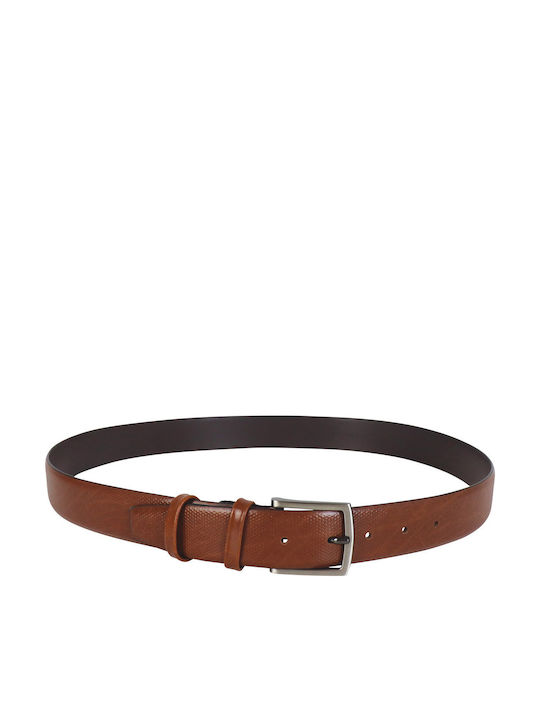 Men's Belt Leather Tabac Brown