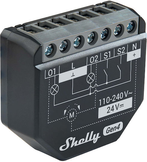 Shelly Smart Switch Wi-Fi, Bluetooth & ZigBee 10A 4τμχ