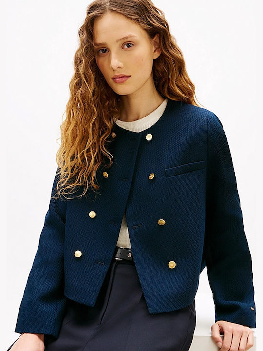Tommy Hilfiger Γυναικείο Σακάκι Μπλε Tommy Hilfiger Γυναικείο Σακάκι Μπλε