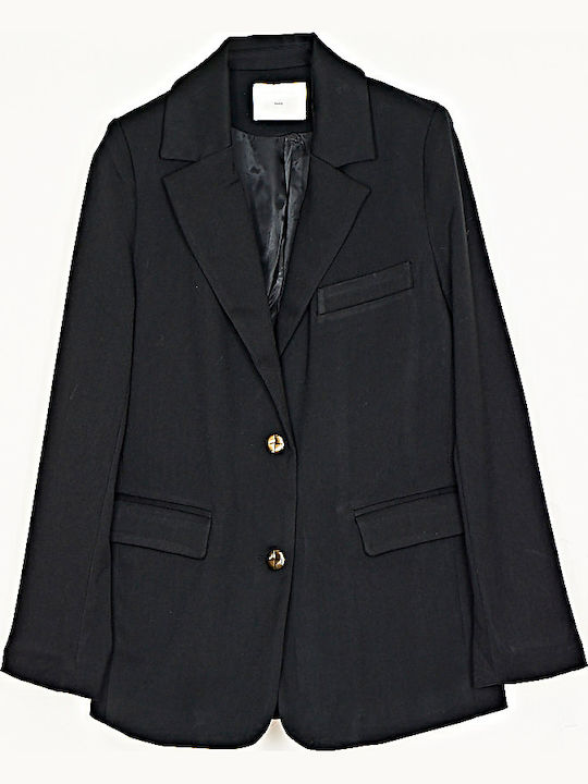 Cuca Blazer pentru femei Sacou Negru