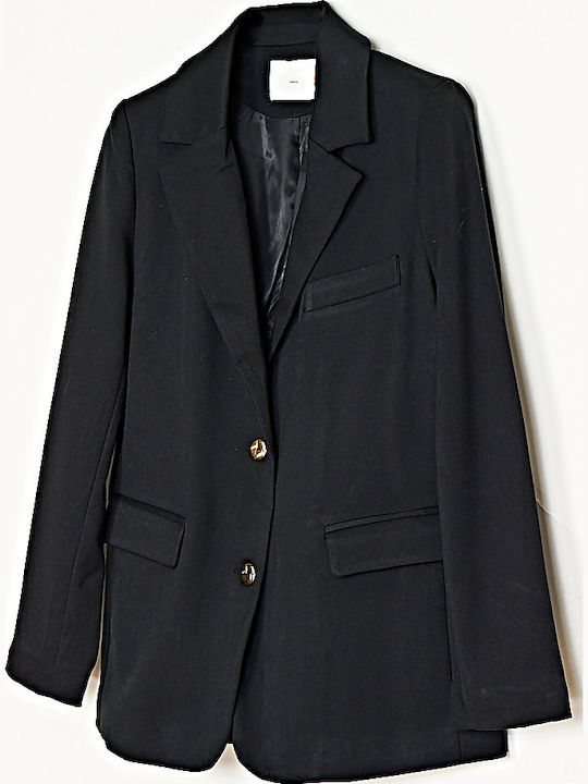 Cuca Blazer pentru femei Sacou Negru