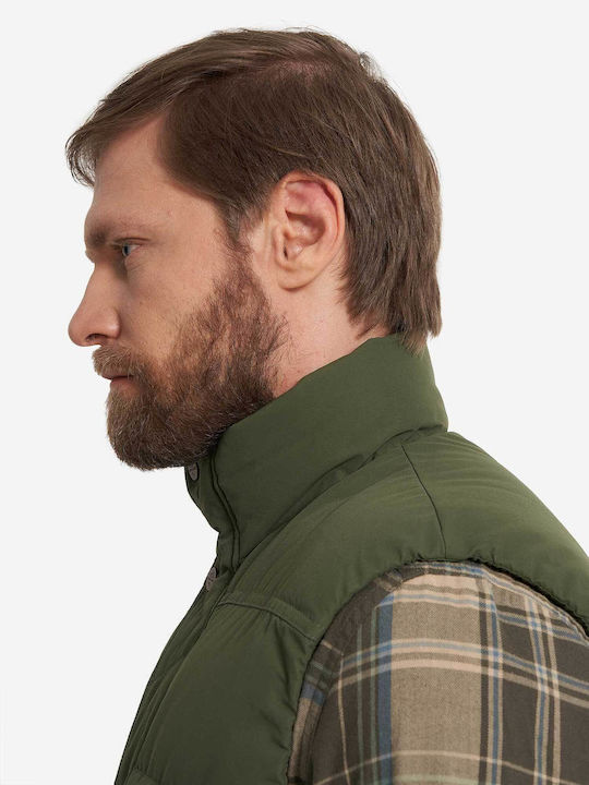 Sleeveless Winter Jacket Waterproof Green