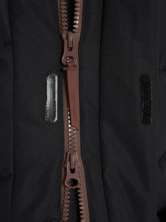 Winter Jacket Parka Waterproof Black