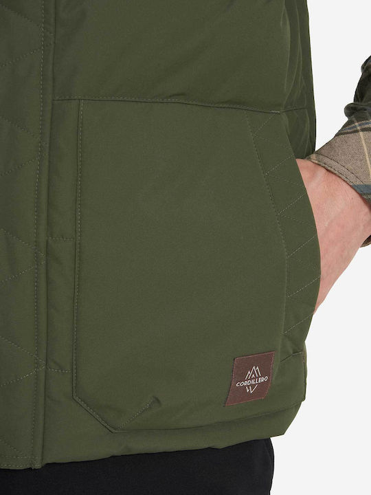 Sleeveless Winter Jacket Waterproof Green
