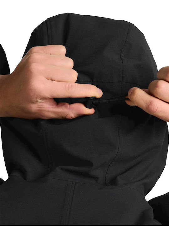 Μπουφάν Αδιάβροχο και Αντιανεμικό Black