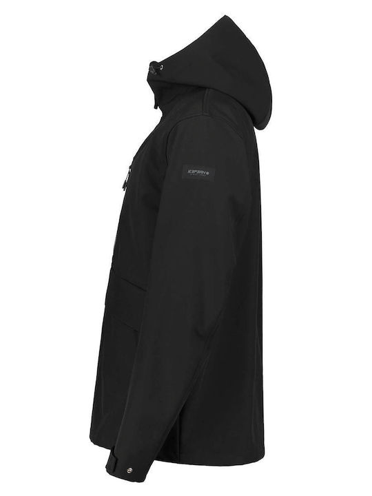 Winter Jacke Softshell Wasserdicht und Winddicht Black