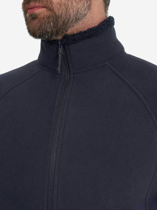 Men's Fleece Cardigan Blue