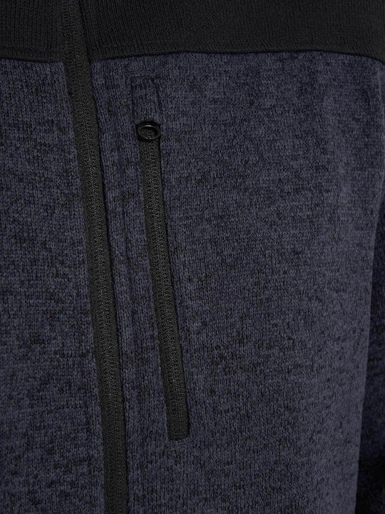 Men's Fleece Cardigan Blue