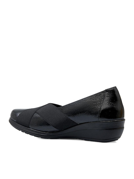 Leder Pumps Schwarz