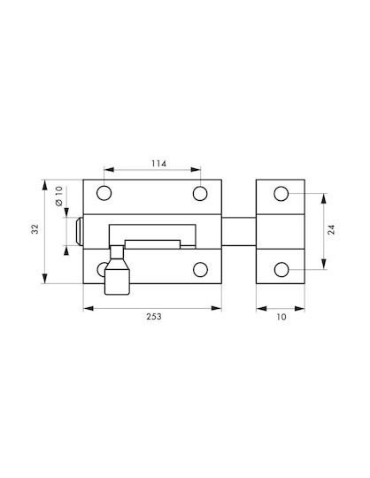 Șurub 250 Mm Nichel Satinat Thirard 00404252