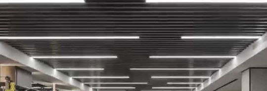 Elvhx Commercial Linear LED Ceiling Light 50W Warm to Cool White
