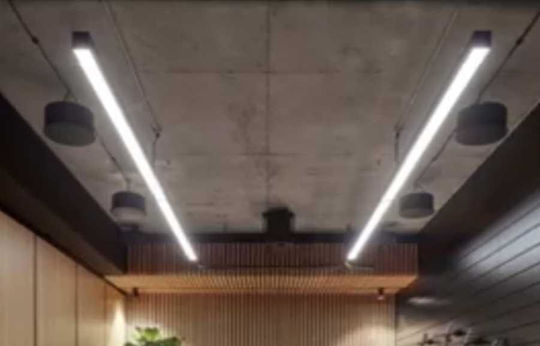 Elvhx Commercial Linear LED Ceiling Light 24W Warm to Cool White