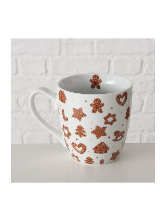 MSA Christmas Mug Porcelain White D10cm.