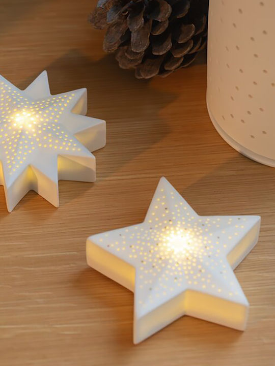 Raeder Christmas White Battery Lantern 3x10cm