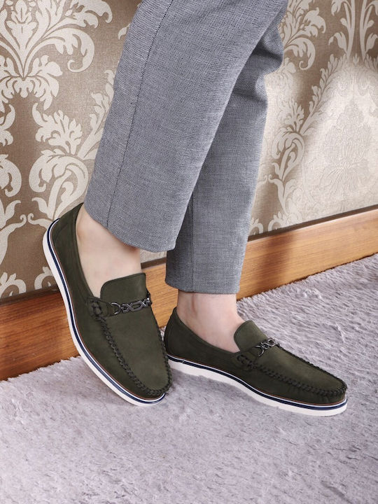 Mocasini barbati in Verde Culori