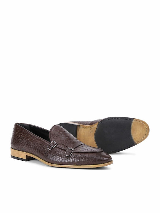 Leder Herren Mokassins in Braun Farbe