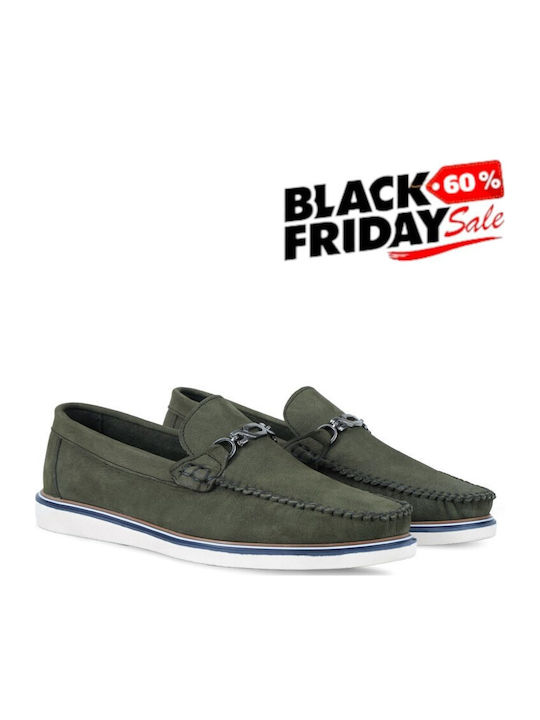 Mocasini barbati in Verde Culori