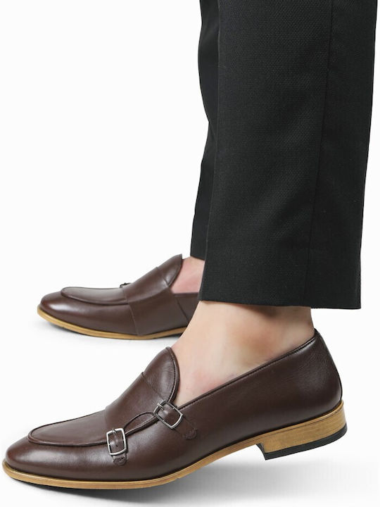 Leder Herren Mokassins in Braun Farbe
