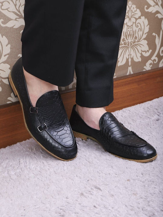 Men's Leather Moccasins Black