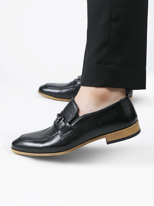 Men's Leather Moccasins Black