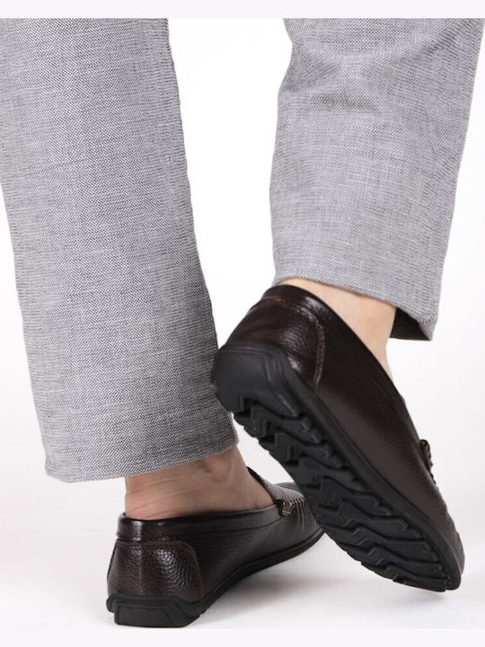 Men's Leather Moccasins Brown
