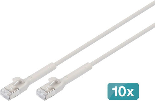Digitus Direct Attach Copper Cat.6a Ethernet Network Cable 3m Gray 10pcs